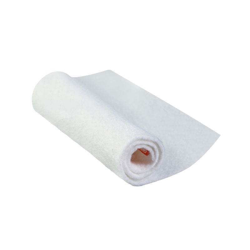 Géotextile non tissé blanc standard pour le drainage et la filtration des routes